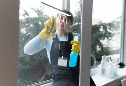 Nettoyage de vitres intérieures et extérieures à Château-Garnier